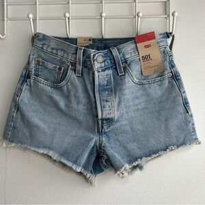 Levi's Light Blue Jean Shorts